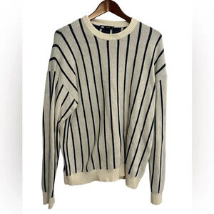 Simons  Le 31 striped blue and white men’s sweater size large